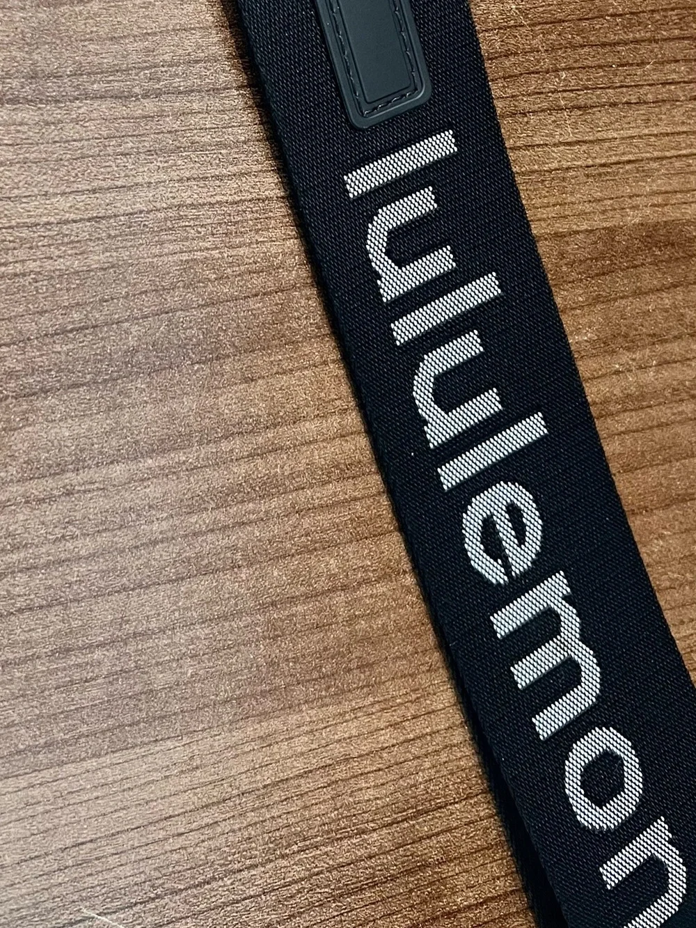 Lululemon Black logo Key Strap